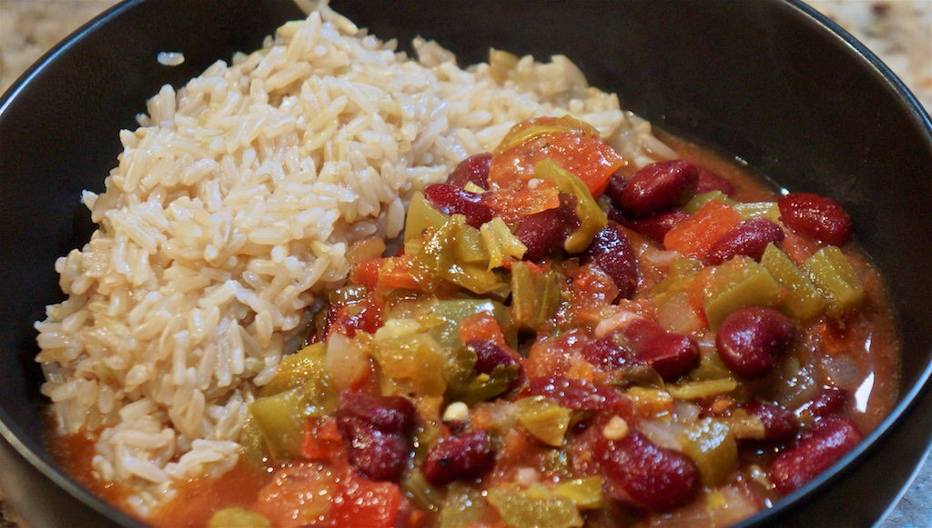 Jan 20: Quesadilla; Southern sausage beans and rice (repeat)