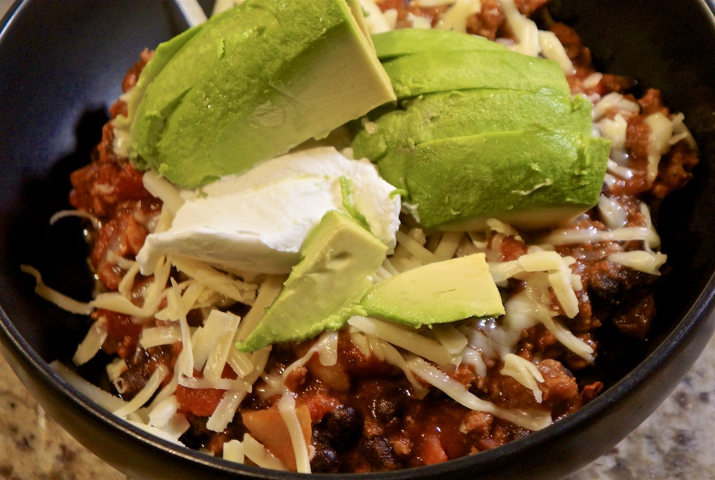 Feb 12: Chicken roll; Bacon and Black Bean Chili