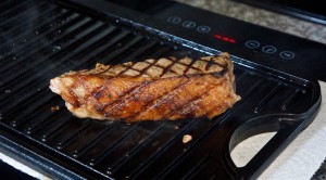 The induction cooktop had the griddle too hot for me to hold my hand on, in 14 seconds! Great for cooking steak.