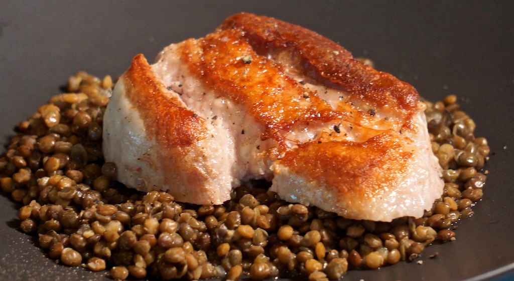 Apr 20: Tapas; Pork Belly with Lentils