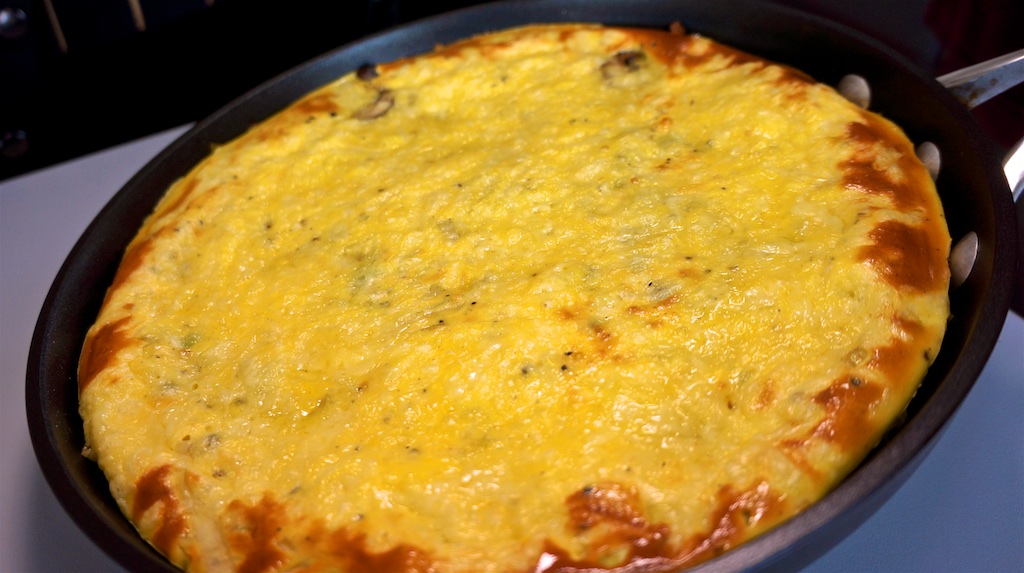 May 15: Frittata; Fried Chicken, red beans and rice