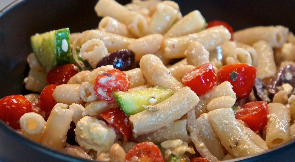 Jun 7: Chicken Wrap; Greek Pasta Salad