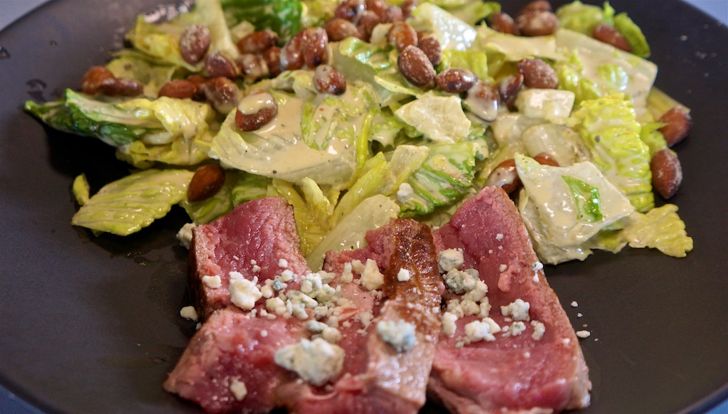 Jun 30: Quesadilla; NY Strip Steak with Caesar Salad