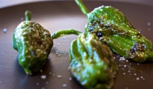 Fried padron peppers