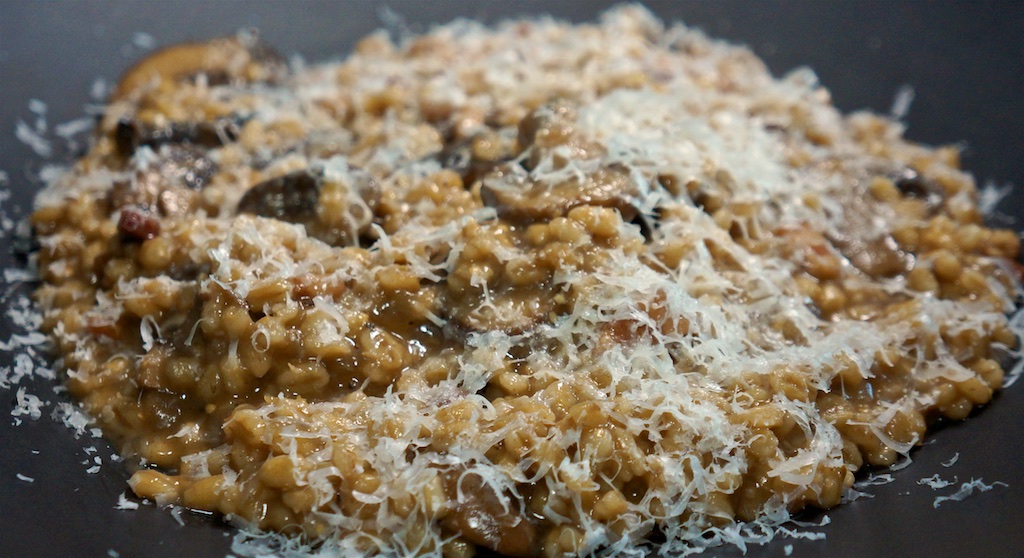 Sep 4: Asada Burrito; Mushroom Barley Risotto