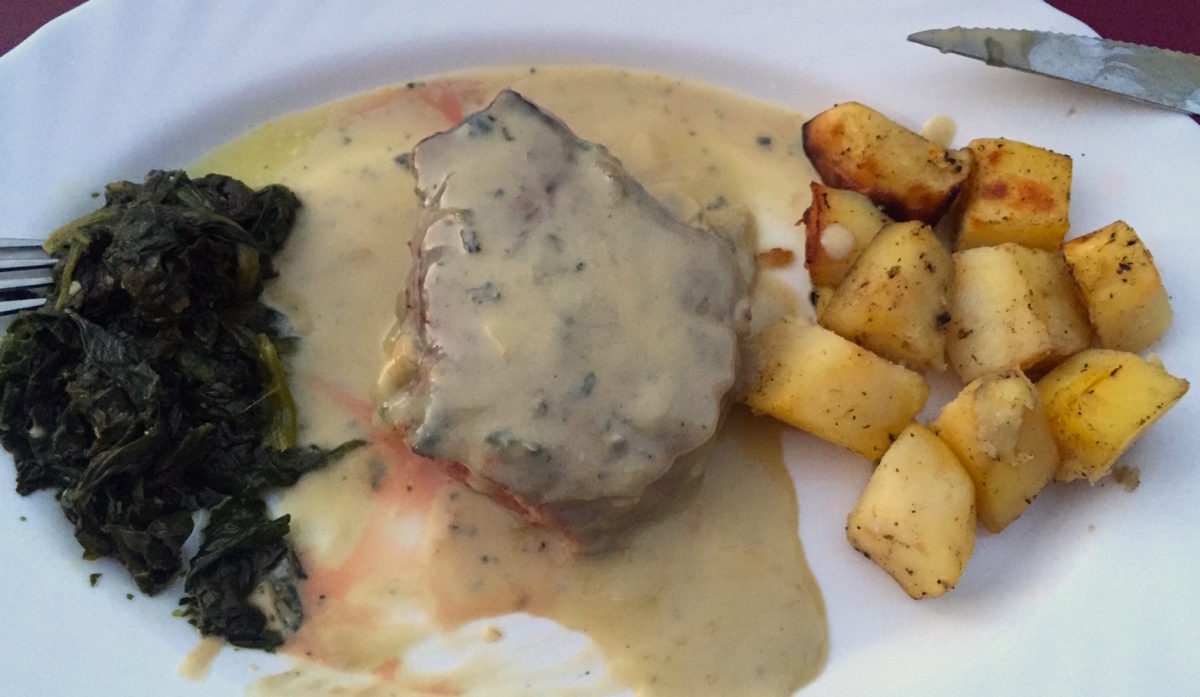 Sep 12: Carpaccio (Smoked Salmon); Gorgonzola Steak (Pasta)