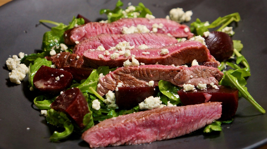 Oct 20: Country Deli; Top Sirloin with Arugula, Beets and Blue Cheese Salad