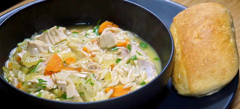 Nov 26: Chicken Wrap; Lemon Chicken Orzo Soup