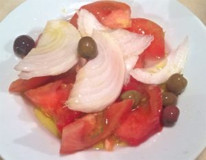 A simple tomato 'salad'