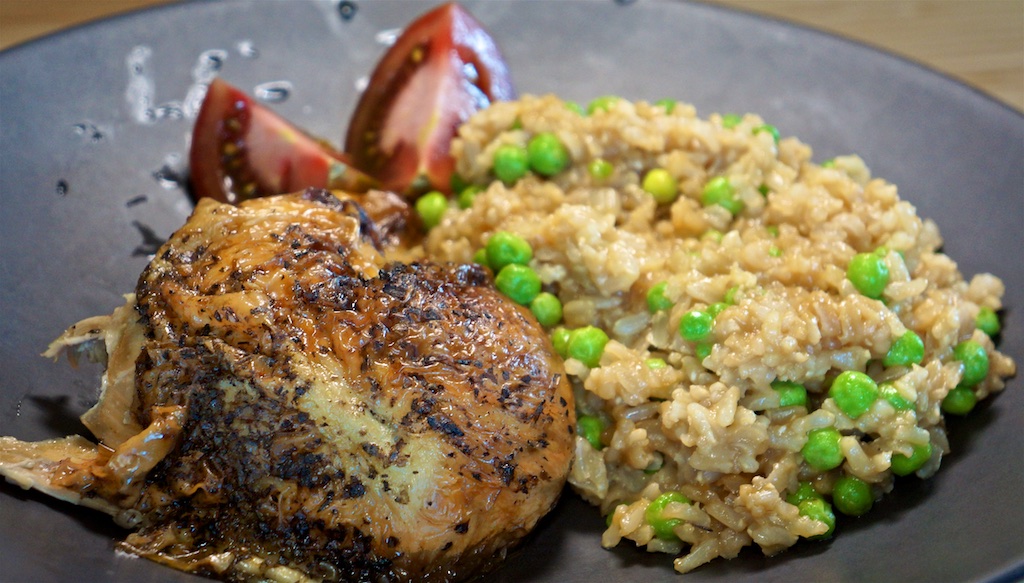 Apr 21: The Country Deli; Chicken Leg with Brown Rice Pilaf