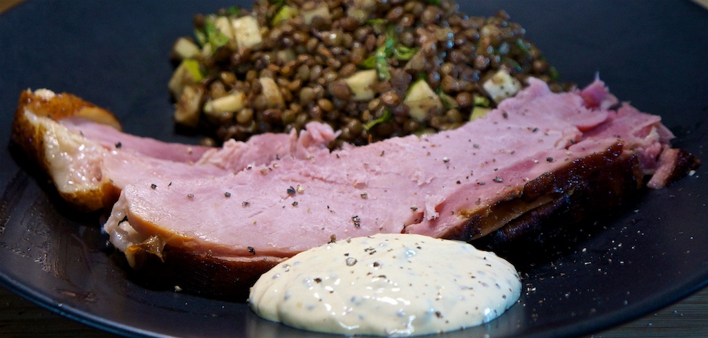 Apr 30: Supermarket Sushi; Baked Ham with Apple, Ginger Lentil Salad