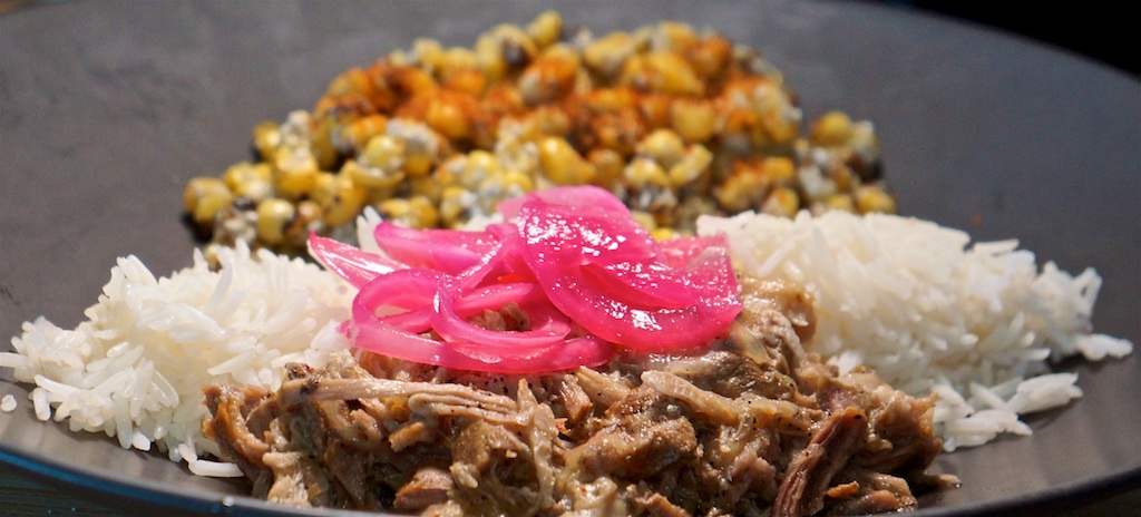Jun 3: Chicken Wrap; Pulled Pork, Esquites and Rice
