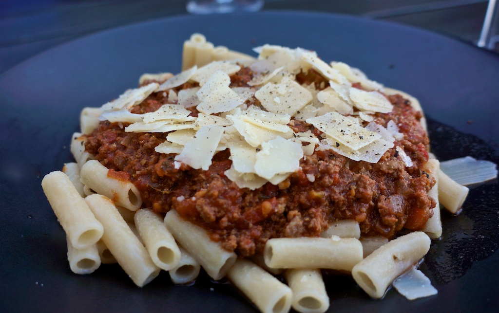 Jul 23: Lamb Pie and Sausage Roll; Bolognese with Penne and Shaved Parmesan