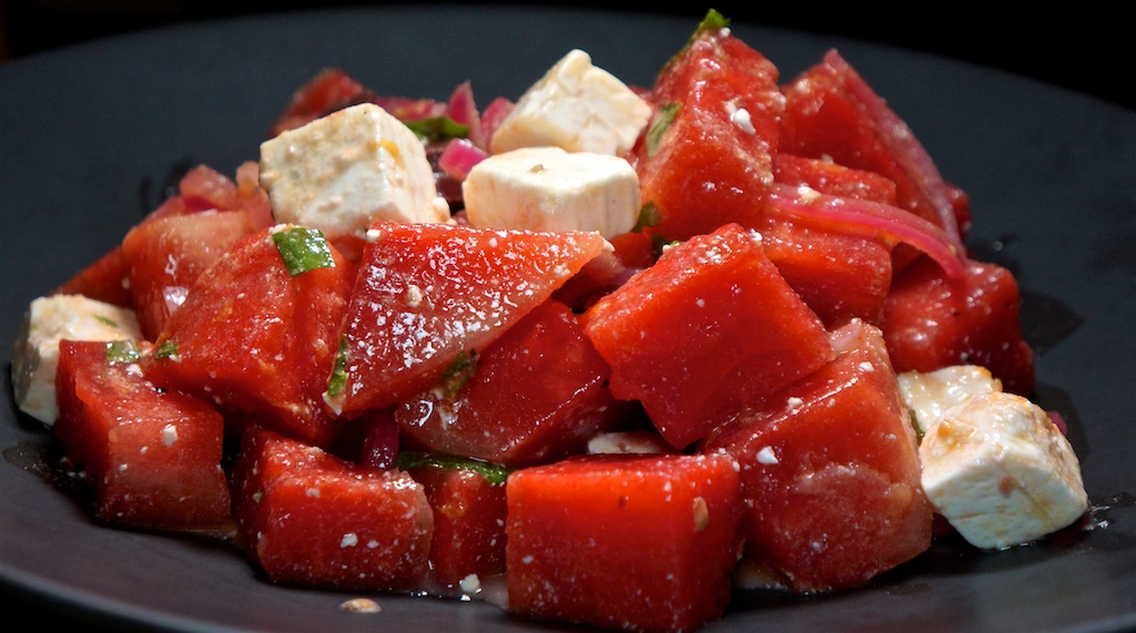 Jul 28: Roast Beef & Cheese and Relish Sandwiches; Watermelon Salad