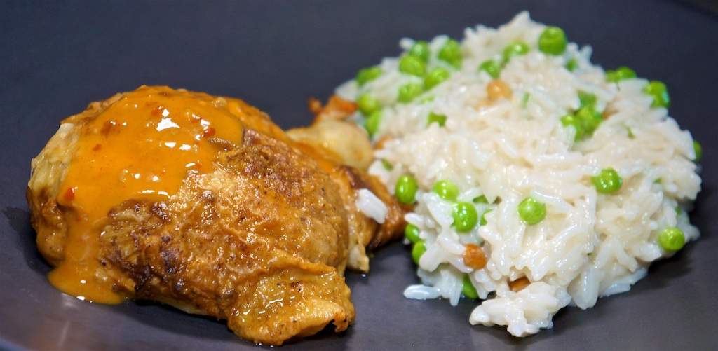 Aug 21: Double Double; Roast Chicken with Coconut Rice Pilaf