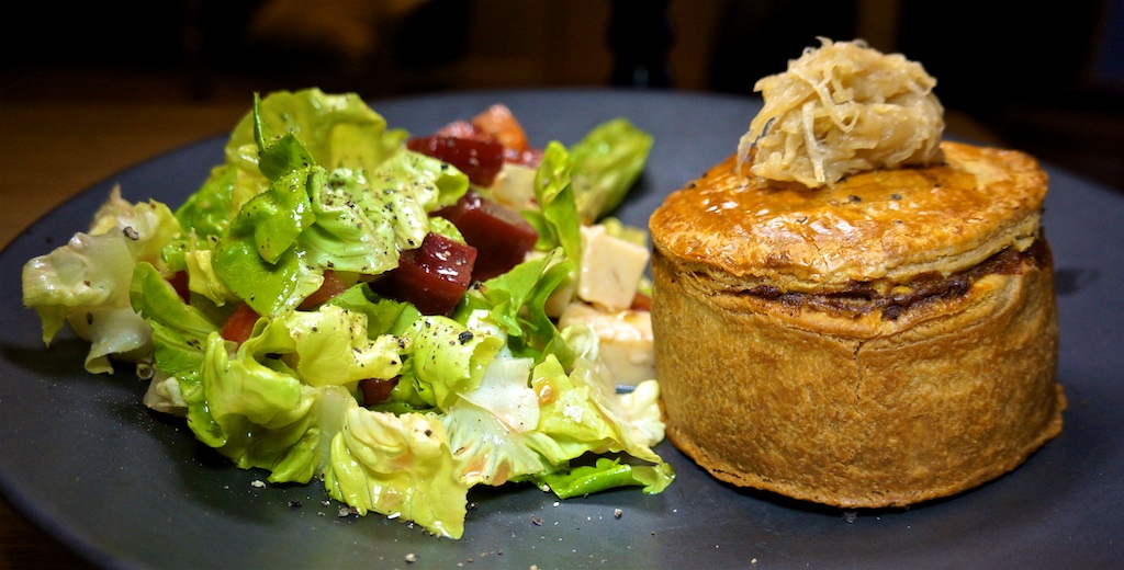 Sep 12: Pulled Pork Roll; Beef and Stout Pie with Aussie Style Salad