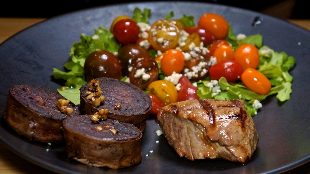 Sep 30: Supermarket Sushi; Filet Mignon with Melting Sweet  Potatoes and Arugula Cherry Tomato Salad