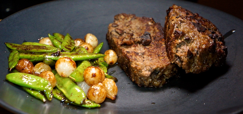 Oct 21: Bahn Mi; Red Wine and Mushroom Meatloaf with Butter Soy Pearl Onions and Sugar Snap Peas