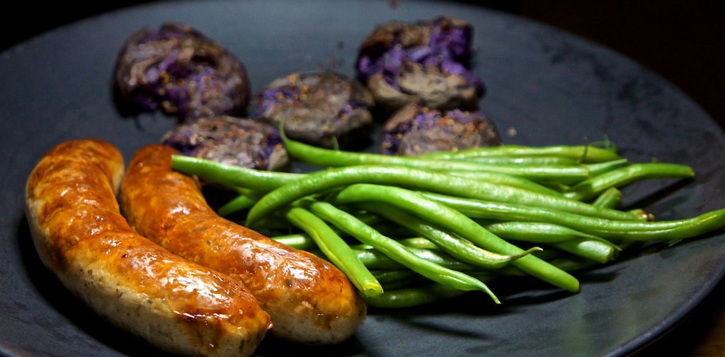 Nov 26: Ham & Avocado Sandwich; Bratwurst, Crash Hot Potatoes and Green Beans