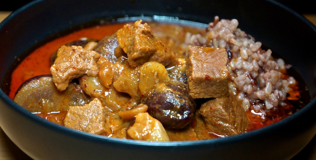 Dec 21: Cheese & Cauliflower Pickle, Corned Beef & Spicy Labné; Beef Massaman Curry