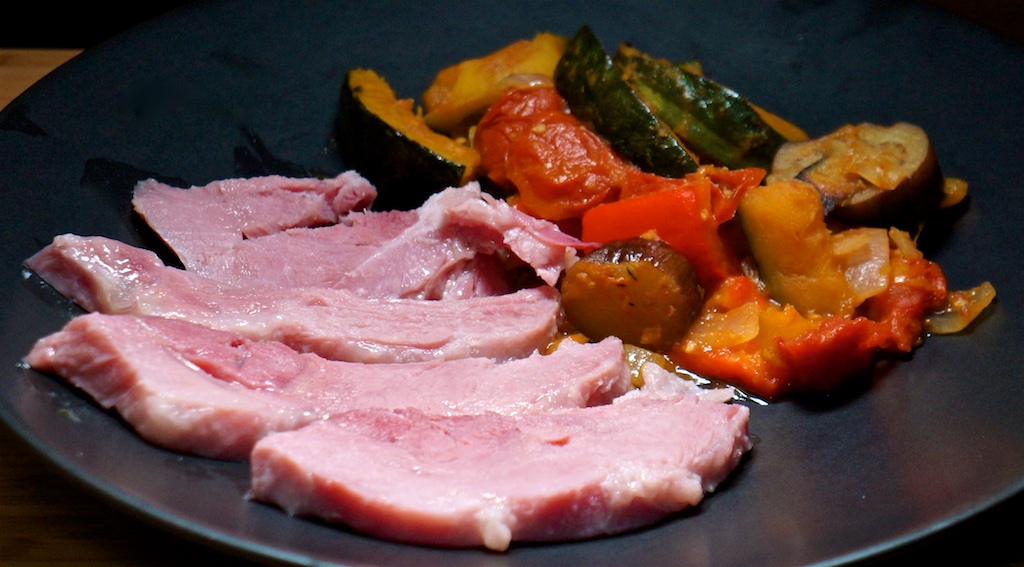 Feb 6: Tomato & Mayo; Pastrami, Sauerkraut & Cheese; Baked Ham with Japanese Ratatouille