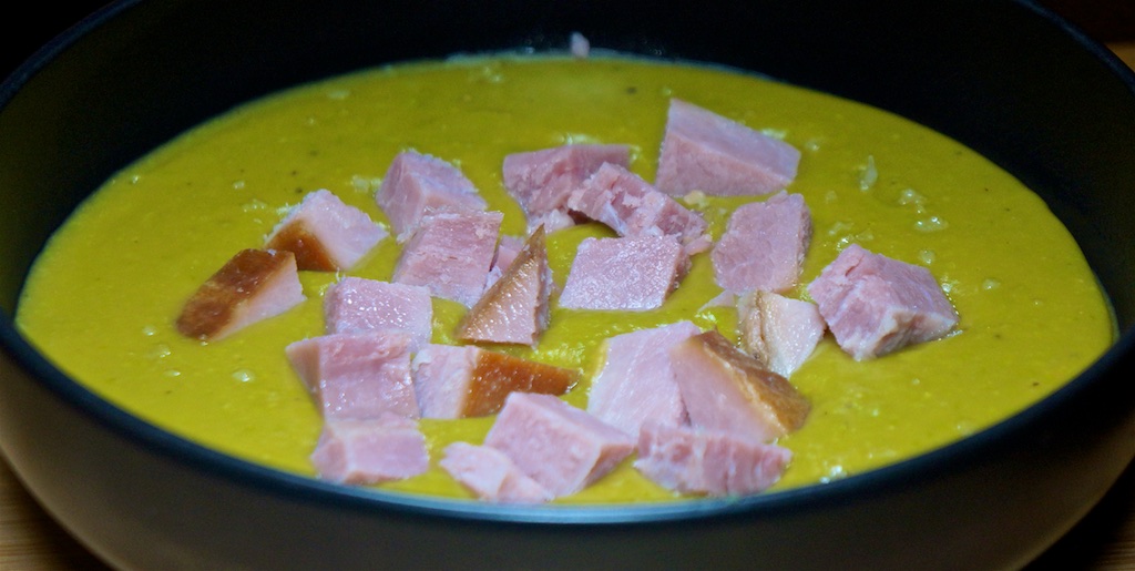 Feb 12: Ham, Brie & Watercress, Ham & Swiss; Split Pea Soup with Ham