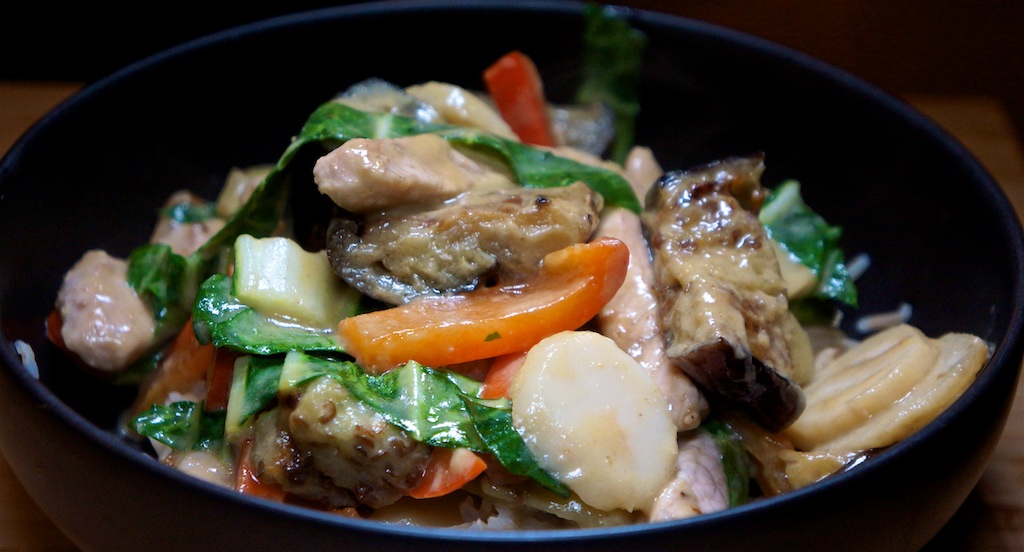 Mar 6: Sardine & Avocado Toasted Sandwich; Pork and Eggplant Stir Fry