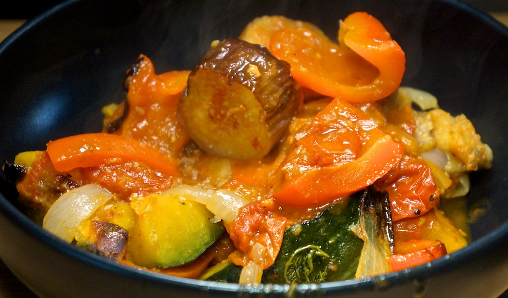 Mar 11: Pork Tumeric Coconut Curry; Japanese Rataouille