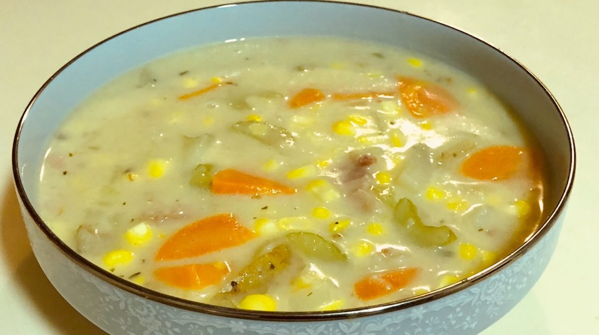 May 11: Hamburger Wrap; Ham and Corn Chowder