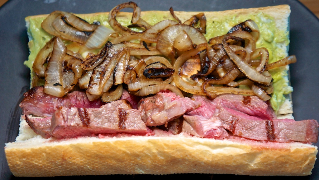 Jul 5: Roast Chicken, Hierloom Tomato & May Baguette; Grilled Rib Eye, Roquamole & Grilled Onions