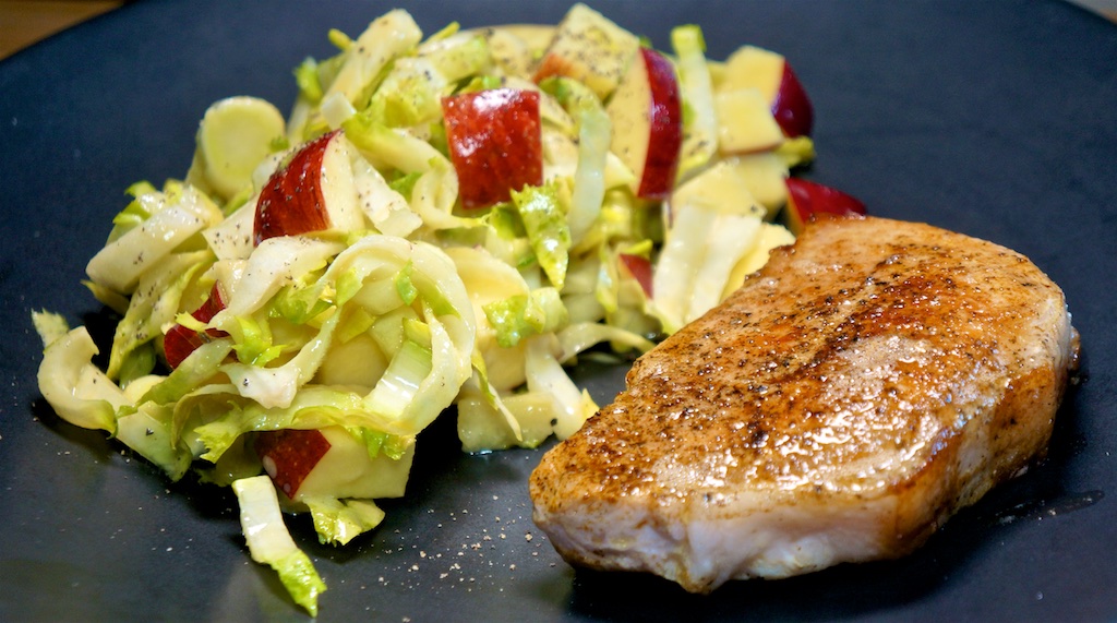 Jul 14: Supermarket “Sushi”; Pork Chops with Endive and Apple Salad