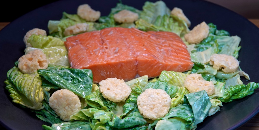 Aug 17: Popeye’s Fried Chicken; Sous Vide Wild Caught Salmon with Caesar Salad