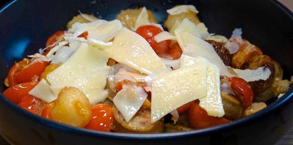 Aug 28: Shredded Beef in Rustic Panini Roll; 4 Ingredient Gnocchi Skillet