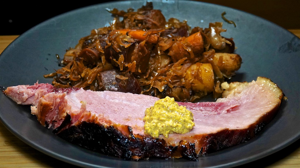 Jan 28: ‘Baked’ Ham and Choucroute