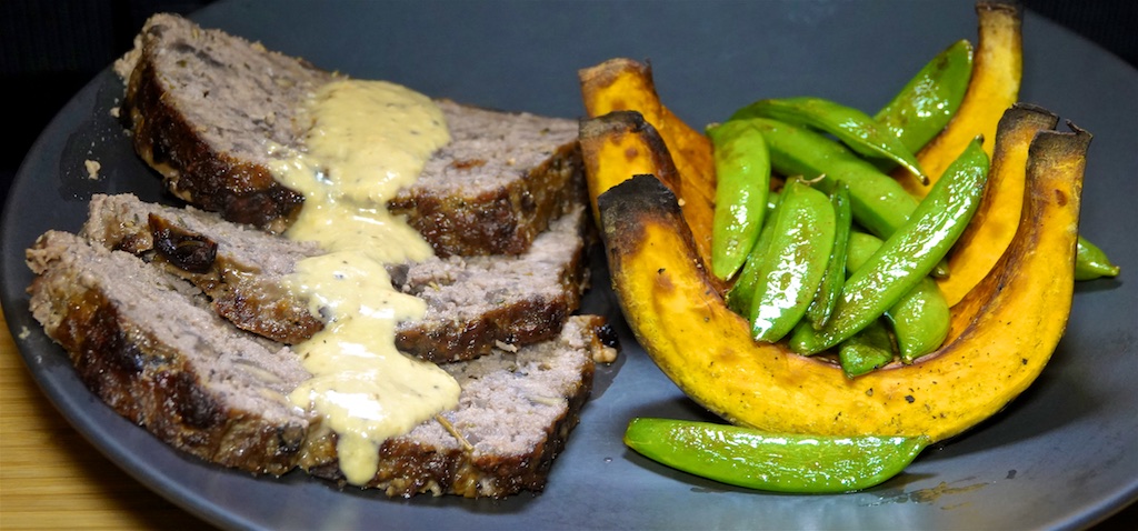 Jan 22: Avocado, Turkey Breast & Sun Dried Tomato Spread; Red Wine and Mushroom Meatloaf with Kabocha Squash and Sugar Snap Peas