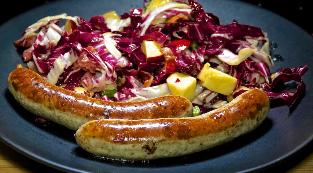 Jan 29: Egg Salad & Watercress Roll; Bratwurst with Apple Bacon Slaw