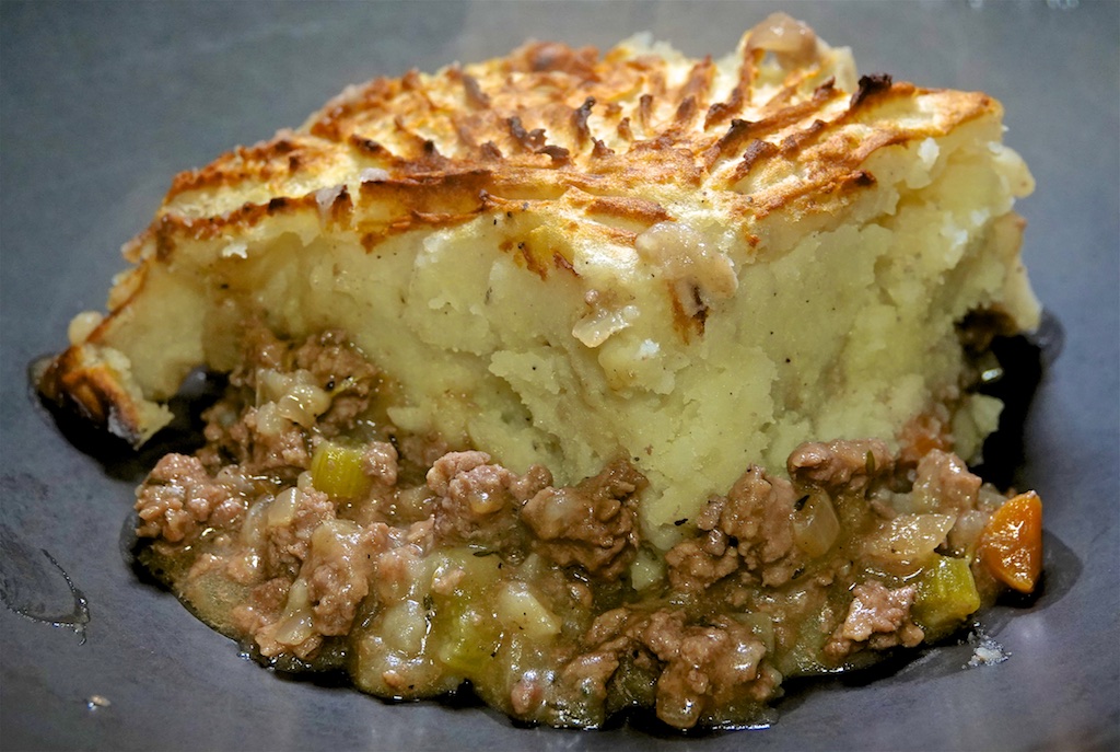 Feb 6: Split Pea Soup with Panini Roll; Cottage Pie