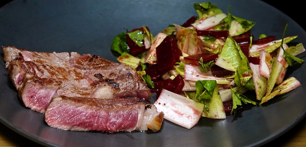 Mar 7: Bahn Mi; Rib Eye Steak with Vincent Price’s Endive and Beet Salad