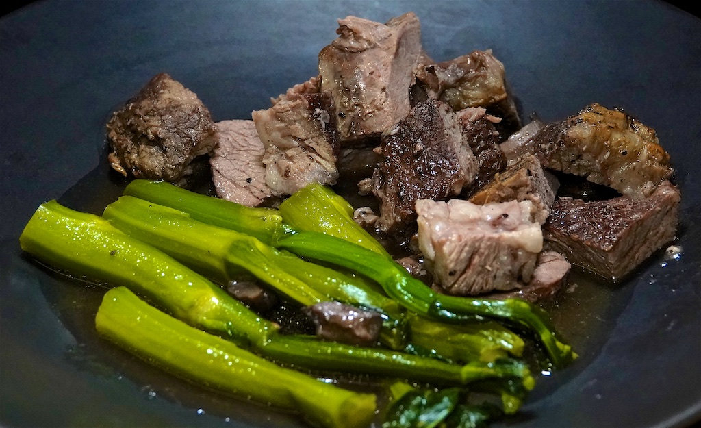 Mar 13: Roast Duck with Chinese Broccoli; Mushroom Pot Roast with Chinese Broccoli