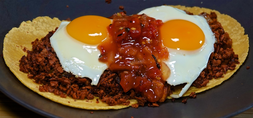 Jun 3: Gyro Slices & Cucumber Sandwiches; Breakfast Taco with Crispy Potato, Soy Chorizo and Fried Egg