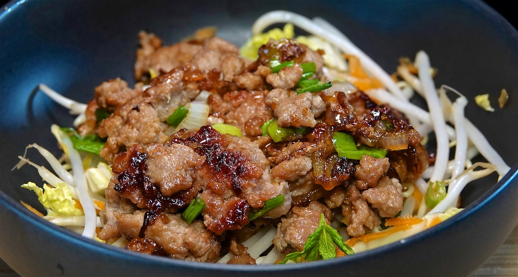 Jul 10: Kumato & Cheddar; Vietnamese Caramelized Pork Bowls