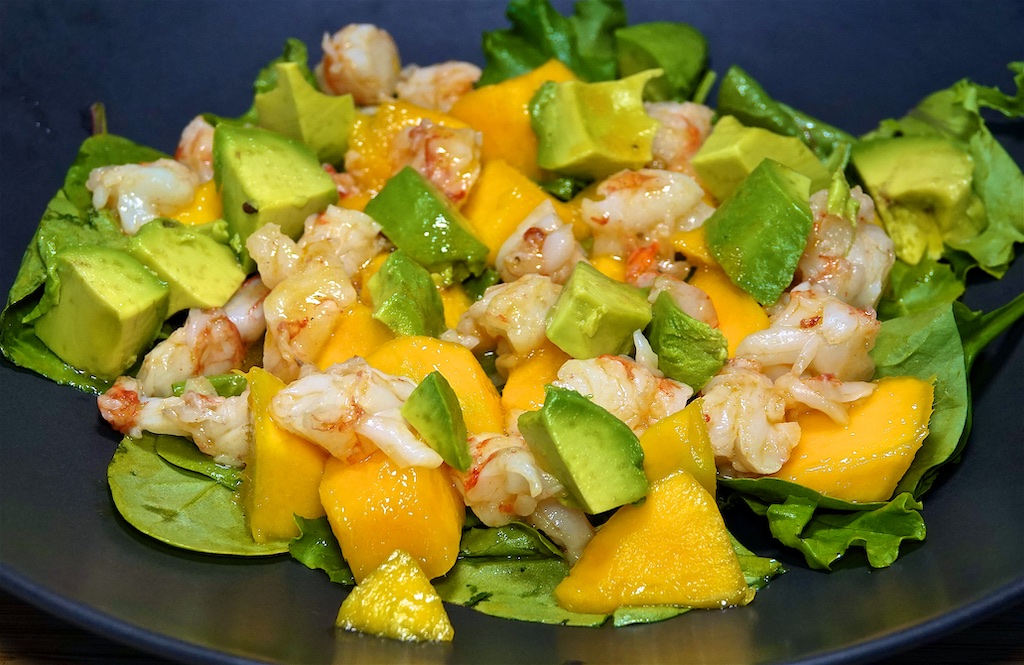 Jul 12: Smoked Trout & Avocado; Mango Avocado Shrimp Salad