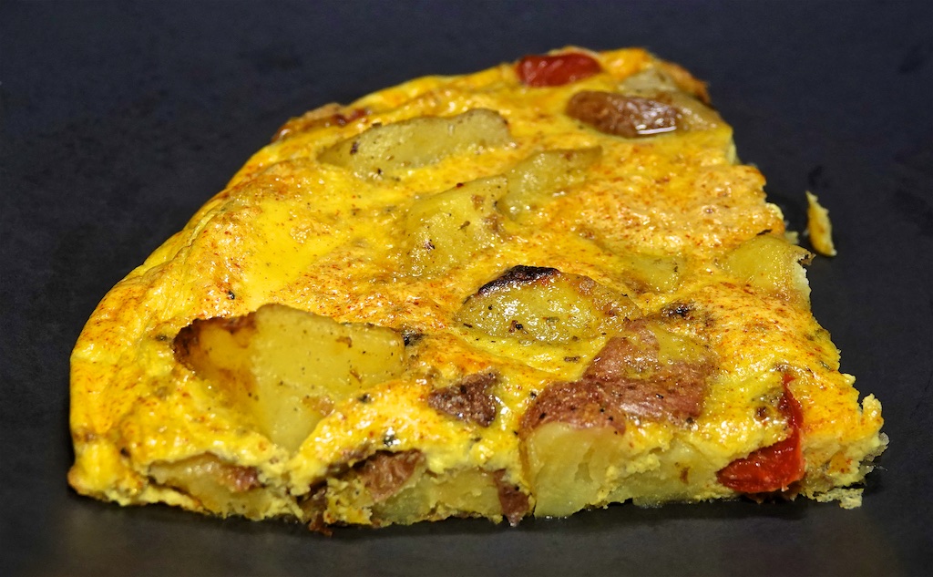 Aug 6: Sardine, Avocado & Sprouts, Egg Salad; Roasted Potato with Peppers and Onions Frittata