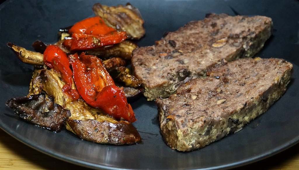 Aug 22: Gordon Biersch; Red Wine Mushroom Meatloaf with Balsamic Roasted Vegetable