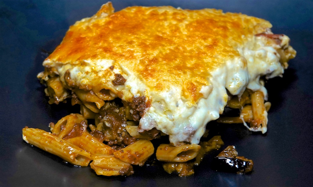 Jan 15: Ham, Cheese & Mushroom Frittata; Eggplant, Beef and Zitti Casserole