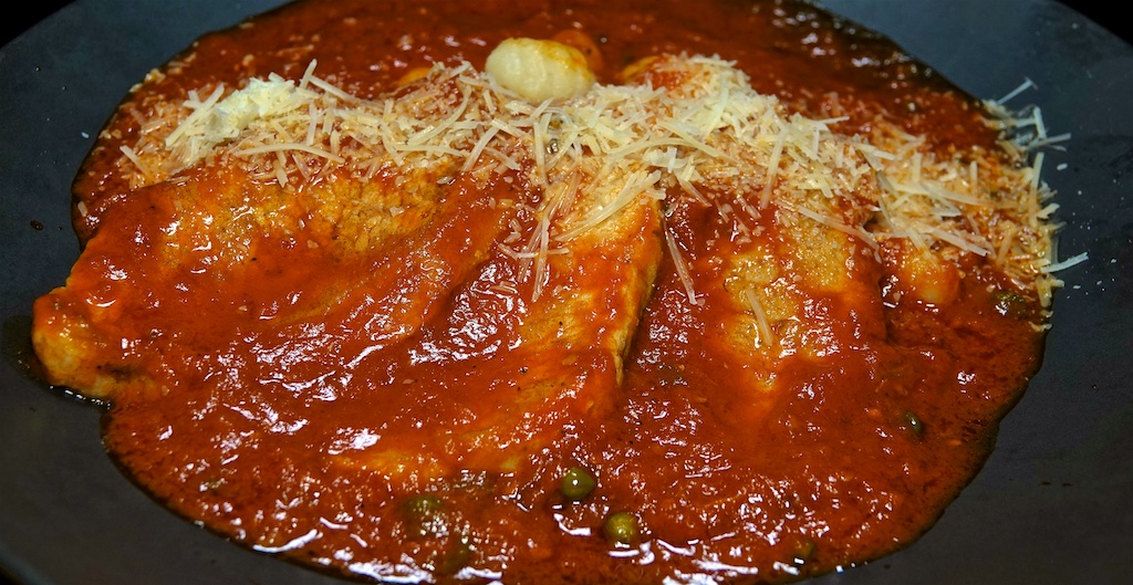 Jan 30: Meatloaf, Kumato & Quesadilla Cheese Panini Roll; Pork Sirloin Cutlets in Marinara Sauce with Gnocchi