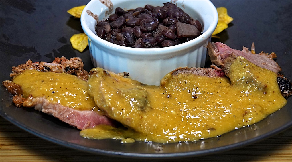 May 2: Shin Bowl; Cuban Style Roast Pork, Black Beans and Plantain Chips