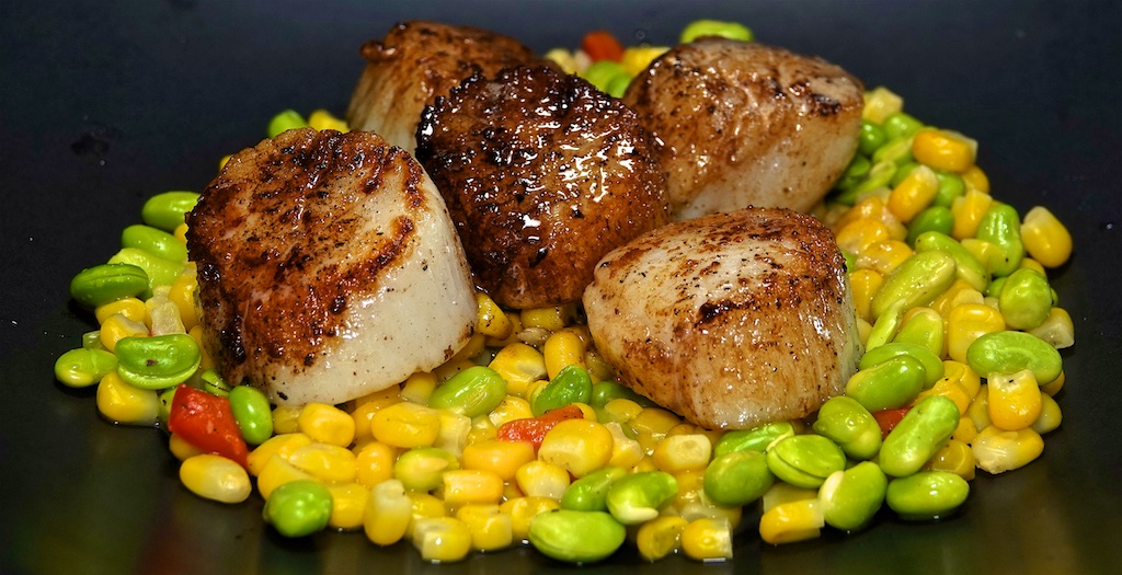 Jun 19: Shin Bowl; Jumbo Scallops on Soyccotash