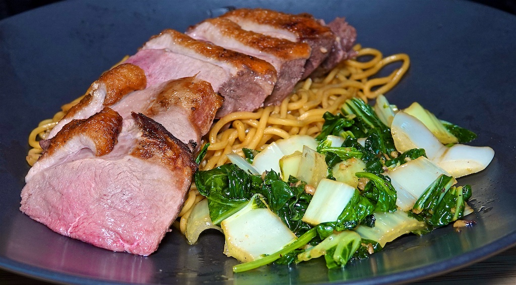 Jul 16: Roast Turkey Breast, Sauerkraut & Swiss; Sous Vide and Seared Duck Breast with Garlic Bok Choy and Yakisoba Noodles