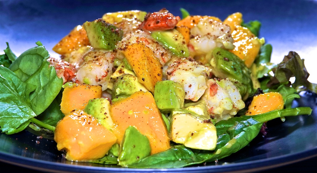 Jul 24: Fish & Chips; Avocado, Mango, Shrimp Salad